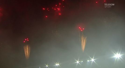 VIDEO | Imagini spectaculoase de la inaugurarea stadionului din Târgu Jiu