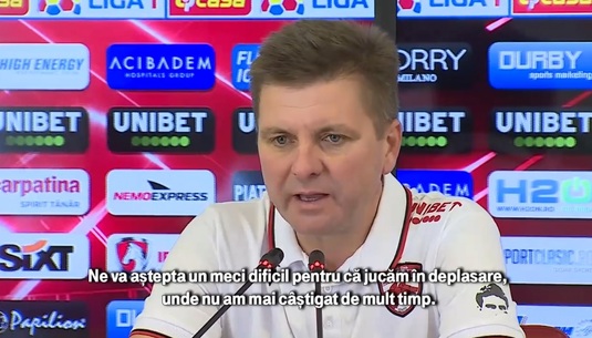 VIDEO | Dusan Uhrin Jr. vrea cele trei puncte la Sibiu: "Este important să ne concentrăm chiar din primul minut". Dinamo, penultima în deplasare