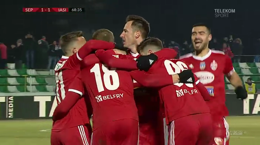 VIDEO | Remiză în primul meci din play-out. Sepsi - Poli Iaşi s-a încheiat cu scorul de 1-1