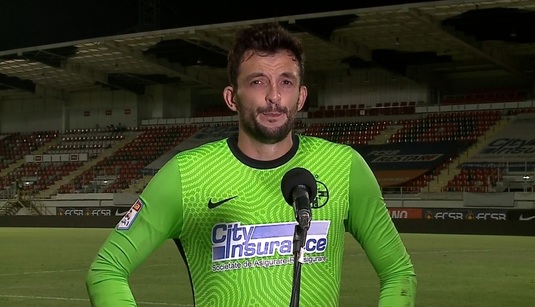 VIDEO | Cătălin Straton providenţial şi în meciul cu Slovan Liberec. Cel mai dificil "adversar" - noul coronavirus: "Dacă scap şi de acest focar, mă duc să mă felicit cu soţia"