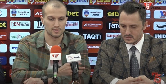 VIDEO | UTA Arad a transferat un fotbalist care a evoluat ultima dată în prima ligă din Rusia