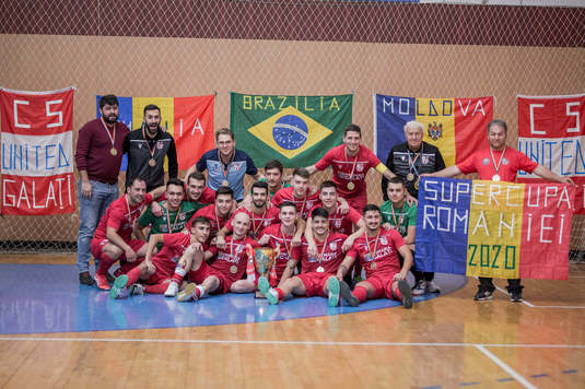 Campioana României la futsal, CS United Galaţi, a fost eliminată din optimile Ligii Campionilor de Kairat Alamty din Kazakhstan