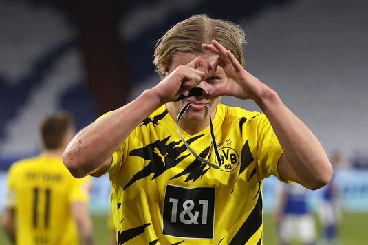 180 de milioane de euro este suma pe care trebuie să o plătească formaţia care vrea să îl cumpere pe Erling Haaland de la Borussia Dortmund