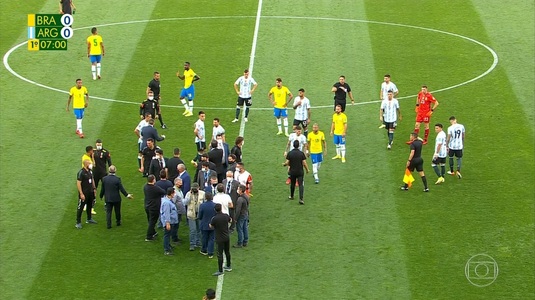 Motivul halucinant pentru care partida dintre Brazilia şi Argentina nu a fost întreruptă înainte de a se da lovitura de start