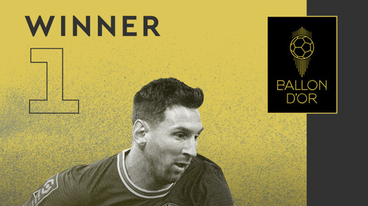 Lionel Messi a câştigat al şaptelea Balon de Aur din carieră! Clasamentul final şi celelalte premii decernate AICI