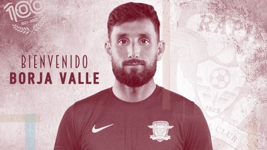 OFICIAL | Borja Valle a semnat cu Rapid! ”Sunt fericit că am intrat în această mare familie”