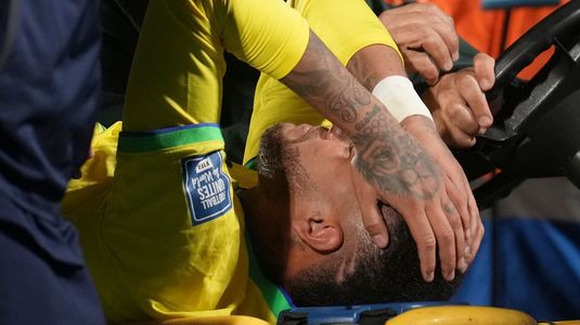Neymar s-a accidentat, iar verdictul e crunt: ruptură de ligamente şi menisc, la genunchiul stâng! Cât va lipsi starul brazilian