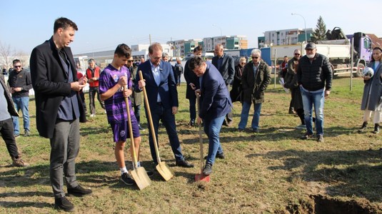 FOTO |  Au început lucrările la noul stadion al Timişoarei. ”Un moment important pentru sportul şi fotbalul timişorean”