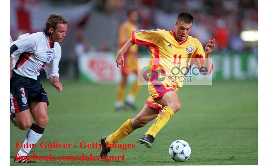 Imaginea zilei: Adrian Ilie în România - Anglia 2-1 (1998)