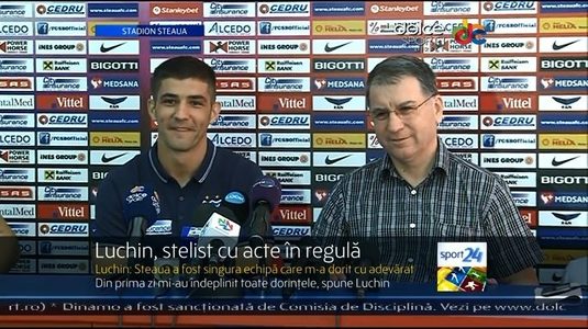 VIDEO Luchin, prezentat oficial la Steaua: "Ludogoreţ?". Ce-a zis despre Dinamo. Conferinţa integrală