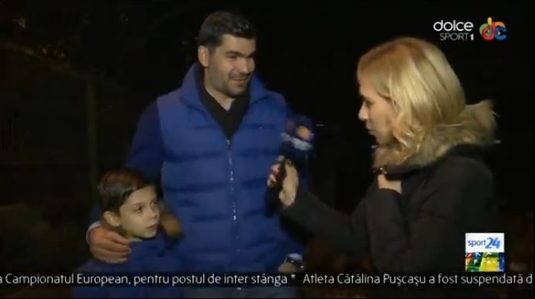 VIDEO Bornescu a asistat la un meci al fiului său: "E mai greu din tribună"