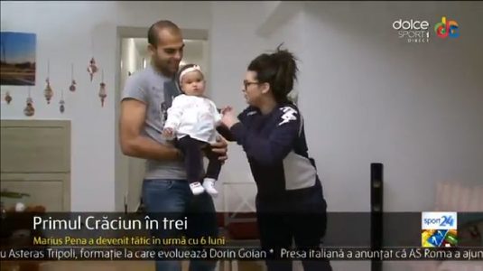 VIDEO Marius Pena a sărbătorit primul Crăciun în trei. "Sunt eu puţin pufos, dar nu mă abţin de la nimic" :)