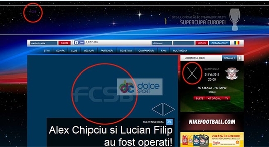 FC Steaua Bucureşti a scos de pe site-ul oficial sigla. Cum arată site-ul campioanei