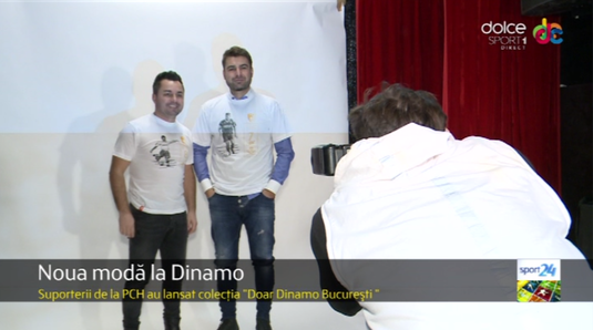 "Doar Dinamo Bucureşti" a devenit brand. Adrian Mutu, model de lux pentru dinamovişti VIDEO