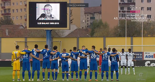 VIDEO | Momente de toată jena la Mediaş. Crainicul stadionului a ruinat minutul de reculegere ţinut în memoria lui Ilie Balaci