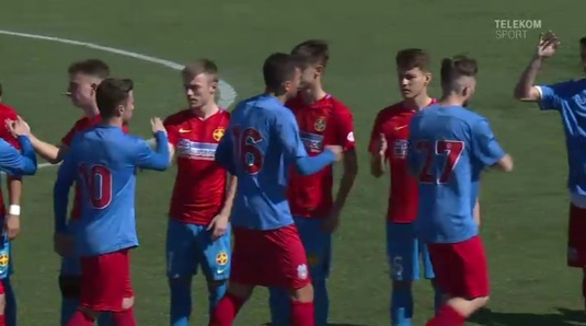 VIDEO | Meci absolut nebun între FCSB şi CSA Steaua, în Cupa Elitelor! A fost 3-3, după 0-2 la pauză. Cum a fost ironizată echipa lui Becali