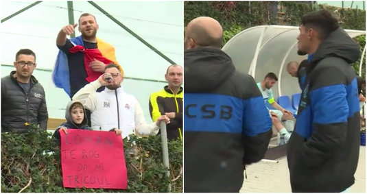 VIDEO | Moment dificil pentru Florinel Coman în cantonament! Fanii i-au sărit în cap: "Nu ne dă, mă, că nu îi lasă nea Gigi. Mai donaţi şi voi la sărăciile ăstea"