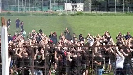 VIDEO | De unde şi-au încurajat fanii Stelei Bucureşti echipa în barajul cu Ulmu. Imagini din Ghencea