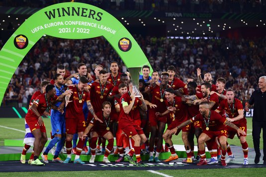 FOTO AS Roma - Feyenoord 1-0. Italienii au câştigat prima ediţie de Conference League! Zaniolo, eroul lui Mourinho