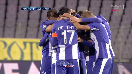 VIDEO | ACS Poli Timişoara - Astra 2-1. Golul fabulos al lui Mailat decide un meci extrem de tensionat