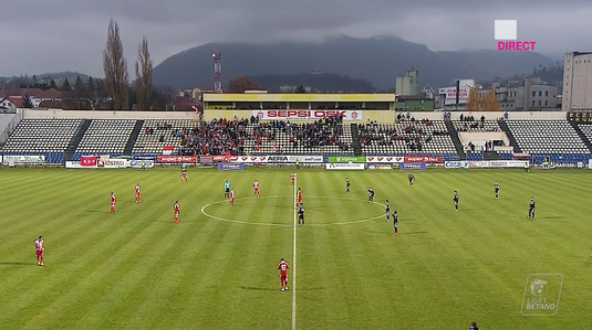 Sepsi - Gaz Metan 0-0. Meci cu multe ocazii la Braşov, dar fără goluri VIDEO