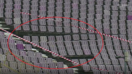 VIDEO EXCLUSIV | Imagini incredibile de la Timişoara. Stadionul ”Dan Păltinişanu” a început să se prăbuşească
