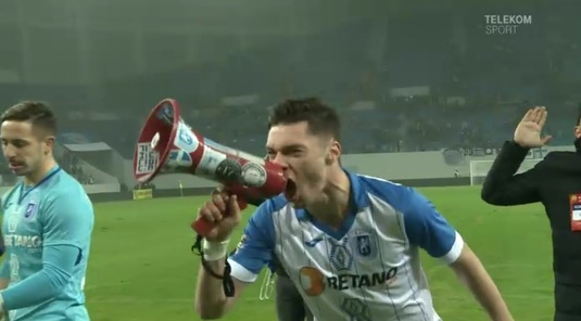 VIDEO | Imagini senzaţionale de la Craiova. Jucătorii lui Mangia s-au transformat în ultraşi după victoria cu Dinamo