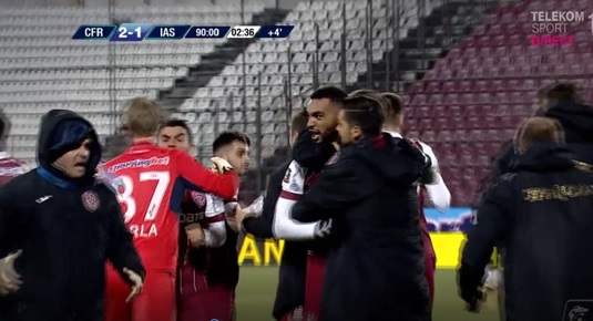 VIDEO | I-au ridicat pulsul lui Dan Petrescu. CFR Cluj - Poli Iaşi 2-1. Clujenii au câştigat cu un gol marcat în prelungiri