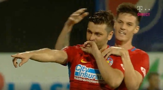 VIDEO | Ca în vremurile bune. Cum a marcat Rusescu primul gol de la revenirea de la FCSB