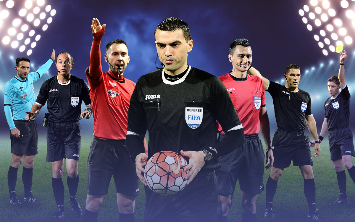 Brigada de arbitri care conduce ”U” Cluj - FC Hermannstadt