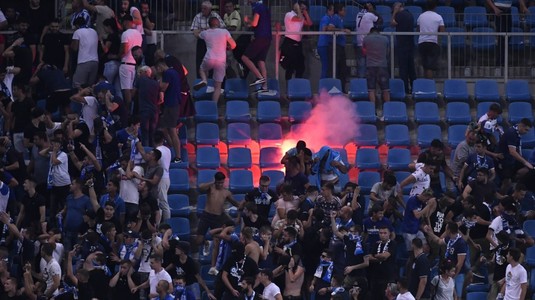Dinamo a fost amendată de Comisia de Disciplină de la FRF. Totul din cauza incidentelor de la partida de la Craiova