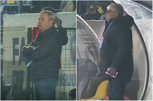VIDEO | Rednic şi Andone, un car de nervi pe margine. Cum au trăit meciul Voluntari - Dinamo