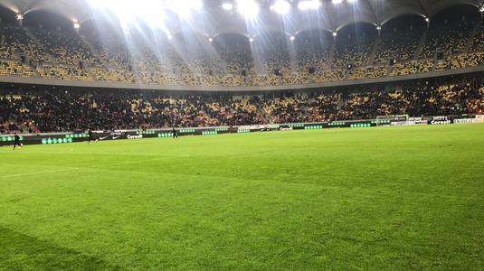 FOTO | A rezistat doar 45 de minute? Cum arată gazonul de pe Arena Naţională, după prima repriză dintre FCSB şi CFR Cluj