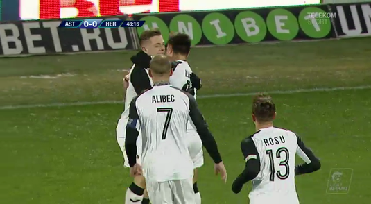 VIDEO | Astra - Hermannstadt 1-0. Giurgiuvenii s-au calificat în play-off. Gol superb reuşit de Butean 
