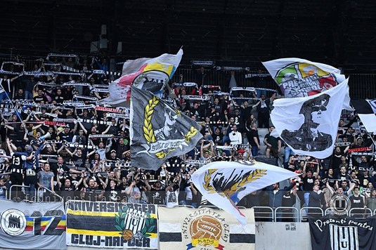 FOTO | Bannerul afişat în Cluj de fanii lui "U", înainte de barajul pentru Liga 1! Câţi suporteri vor fi pe Cluj Arena
