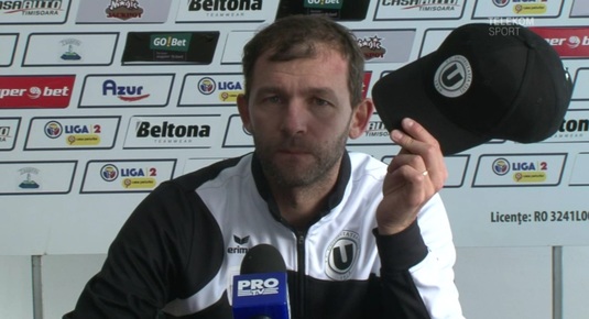 Mesajul lui Lobonţ pentru fanii clujeni: ”Să aducem Cluj Arena la Sibiu”. Antrenorul lui U, optimist în ciuda înfrângerii din meciul tur de baraj