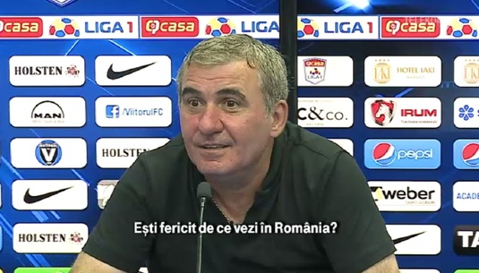 VIDEO | Hagi a văzut în sală un ziarist străin şi l-a luat la întrebări: ”Eşti fericit de ce vezi în România?” :) Răspunsul jurnalistului