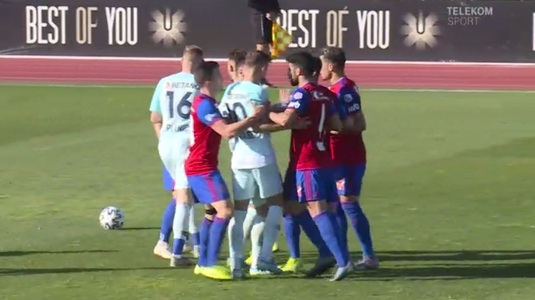 VIDEO | Florin Tănase a sărit la bătaie în timpul amicalului cu FC Basel. Bogdan Vintilă, reacţie disperată pe margine. Ce mesaj a transmis