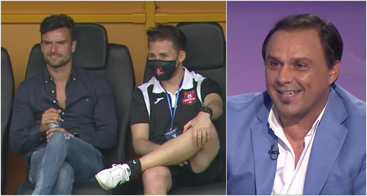Hohote de râs în studioul Telekom Sport! Basarab Panduru şi Cornel Dinu l-au ironizat pe spaniolul Ruben Albes: "Ai crezut că mergi la Fratelli? E şef de rând la strâns căpşuni"