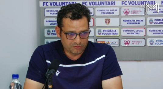 Mihai Teja le-a atras atenţia fotbaliştilor de la FC Voluntari după înfrângerea suferită în Liga 1: "Mă deranjează"