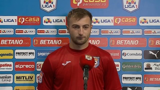 VIDEO | Daniel Popa a adus victoria Chindiei în faţa Craiovei şi e fericit: "Îmi felicit colegii, trei puncte cu o echipă foarte bune!"