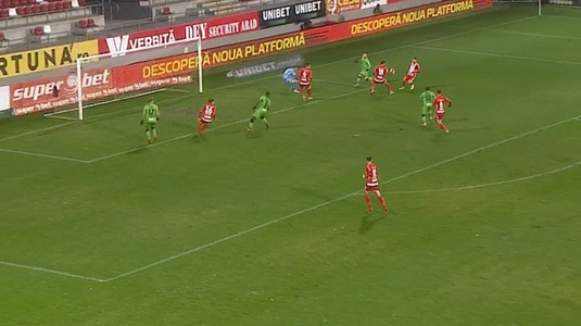 VIDEO | UTA - Dinamo 0-1. Deian Sorescu a adus victoria "câinilor" dintr-un penalty transformat!