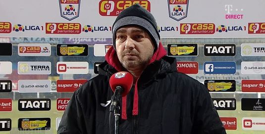 Reacţia lui Liviu Ciobotariu după FC Hermannstadt - Gaz Metan 1-1. Antrenorul a anunţat noi transferuri la Sibiu: "Nu este niciun secret!"
