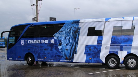 VIDEO FC U Craiova şi-a prezentat puternicul autocar! Design senzaţional + Interior ultra-modern