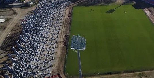 Încă un stadion nou în Liga 1. VIDEO | Lucrările sunt destul de avansate. Cât a costat şi câte locuri va avea