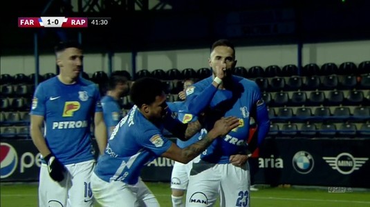 VIDEO | Victorie importantă pentru Farul. Constănţenii s-au impus în meciul cu Rapid prin golurile marcate de Ghiţă şi de Ciobanu