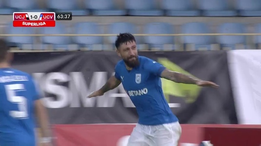 VIDEO | U Craiova, salvată de Papp în deplasarea de la U Cluj. Un nou meci bun reuşit de ardeleni, după remiza din prima etapă cu FCSB