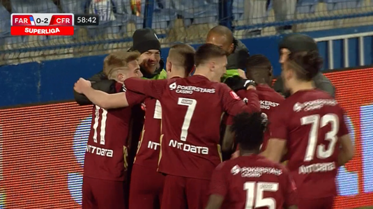 VIDEO | Farul Constanţa - CFR Cluj 0-3. Victorie fără emoţii pentru Dan Petrescu. Krasniqi, gol şi pasă decisivă la debut