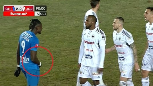 VIDEO | Cooper, gest obscen în faţa adversarilor de la U Cluj! Explicaţia pentru ce a putut face pe teren. Diego Simeone a plătit scump pentru o fază asemănătoare