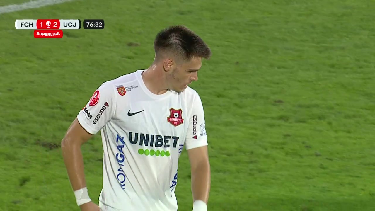 FC Hermannstadt - U Cluj 2-2, în etapa 7 din SuperLiga. Oroian strică  revenirea lui Sabău 